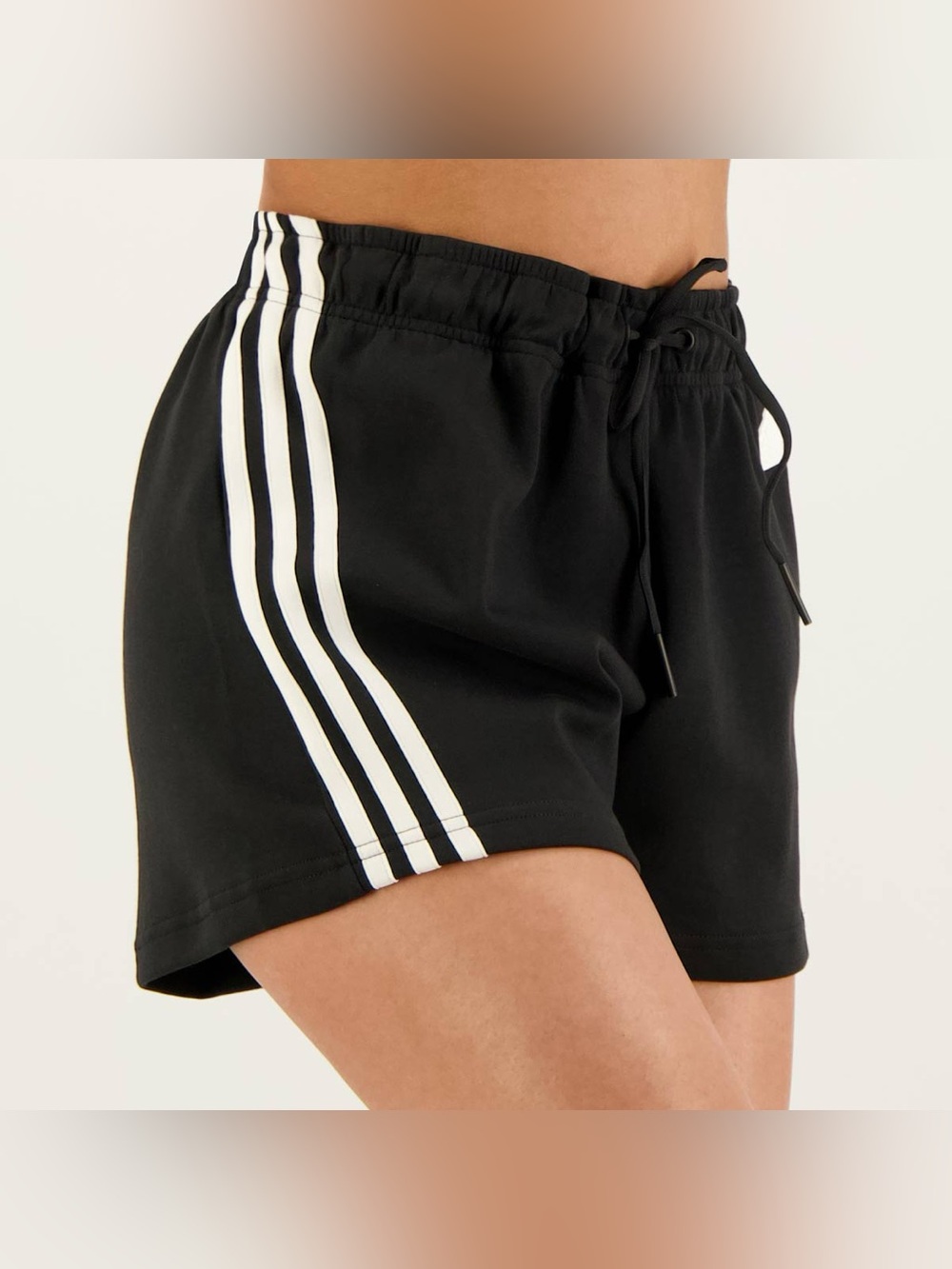 adidas Future Icons 3-Stripes Shorts Womens, Black 2, LG Size: Small - Picture 2 of 7